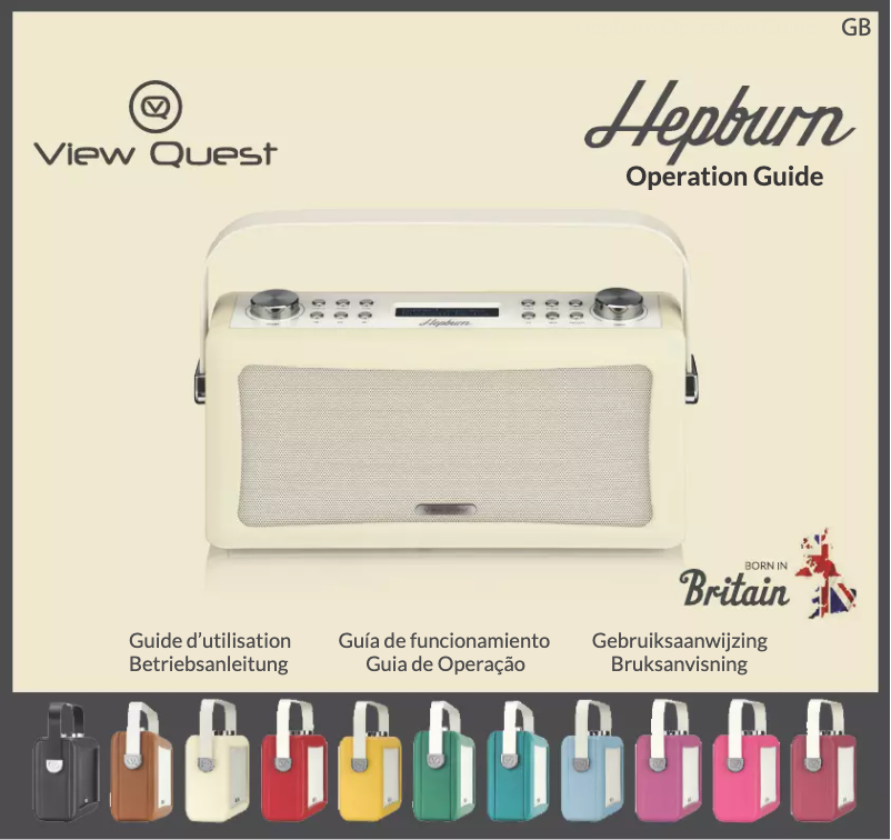 Página 1 del manual Manual de usuario View Quest Hepburn