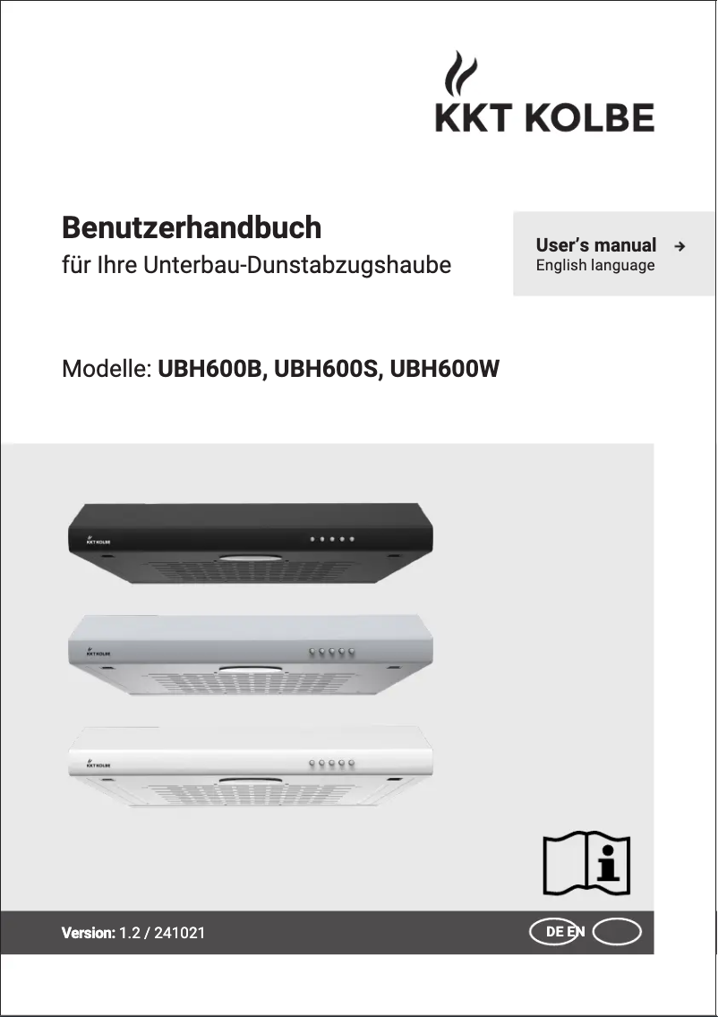 Page 1 de la notice Manuel utilisateur KKT Kolbe UBH600B