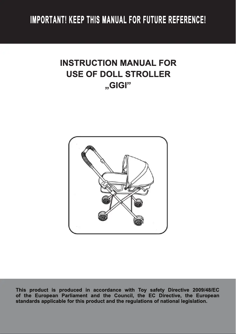 Image de la première page du manuel de l'appareil Gigi