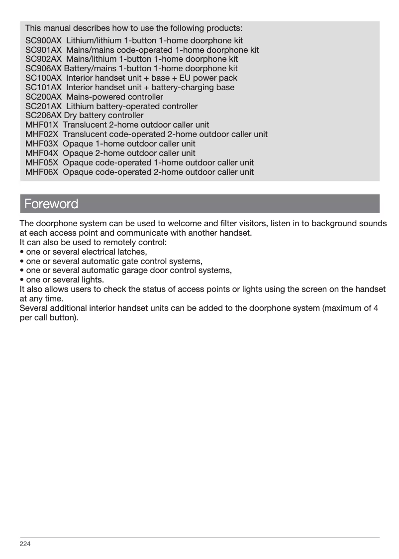 Page n°1 - Guide d'installation Hager MHF01X
