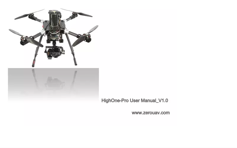 Page n°1 - Manuel utilisateur Zerotech HighOne-Pro