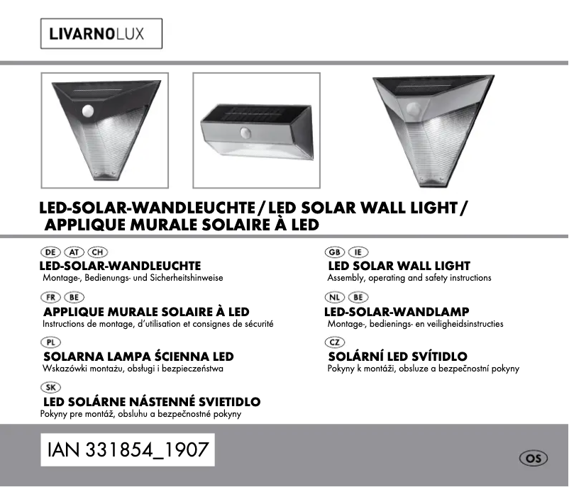 Page n°1 - Manuel utilisateur Livarno Lux HG06010A