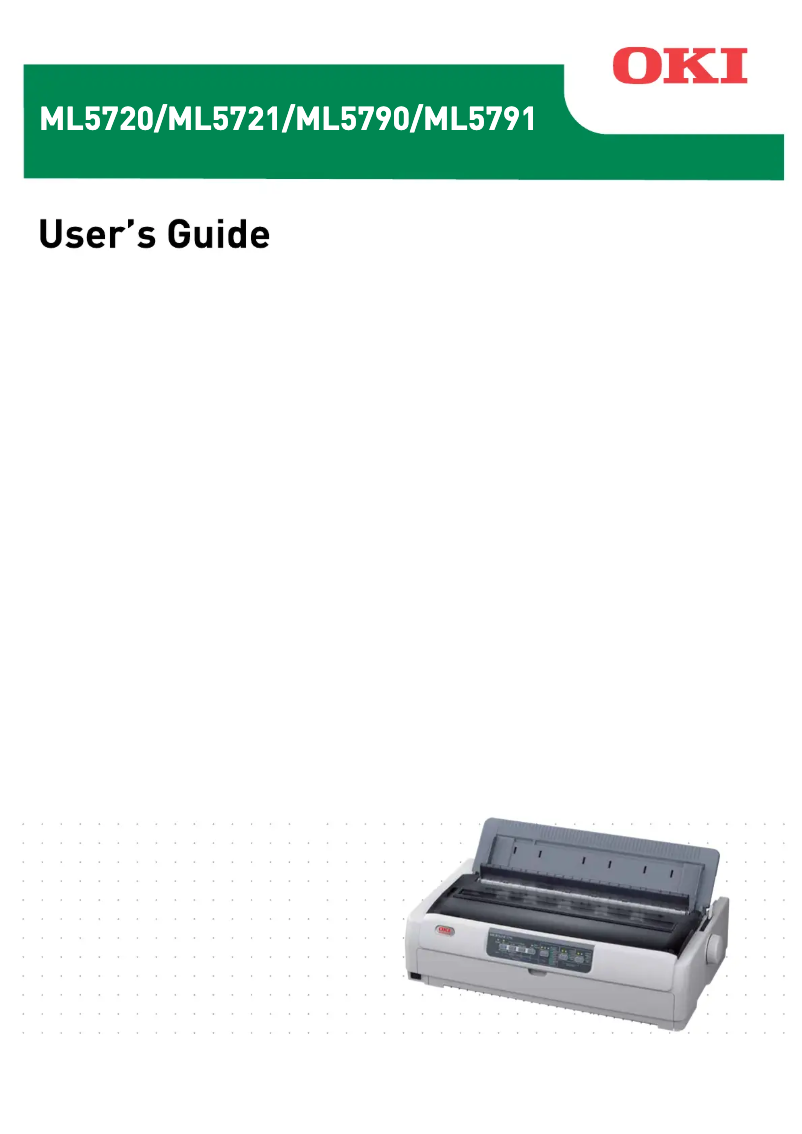 Page n°1 - Manuel utilisateur OKI ML5721eco