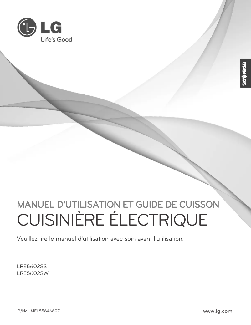 Page 1 de la notice Manuel utilisateur LG LRE5602SS