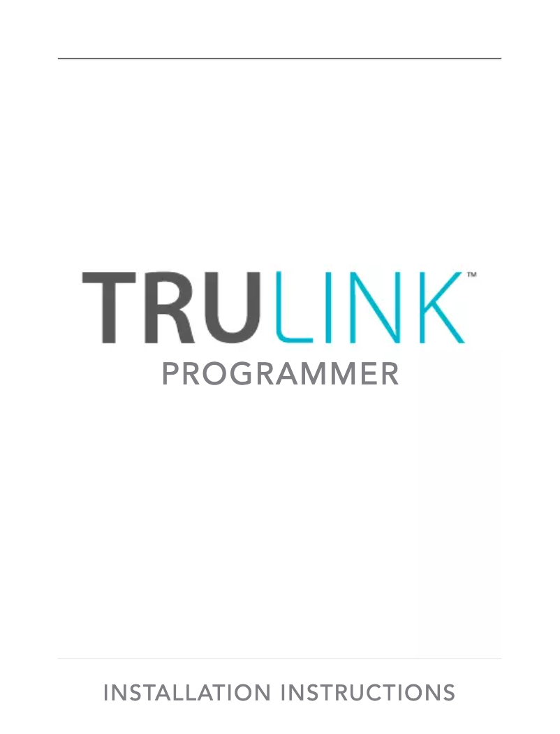 Page n°1 - Manuel utilisateur Starkey TruLink Programmer