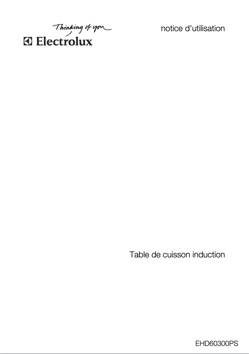 Page 1 de la notice Manuel utilisateur Electrolux EHD60300PS