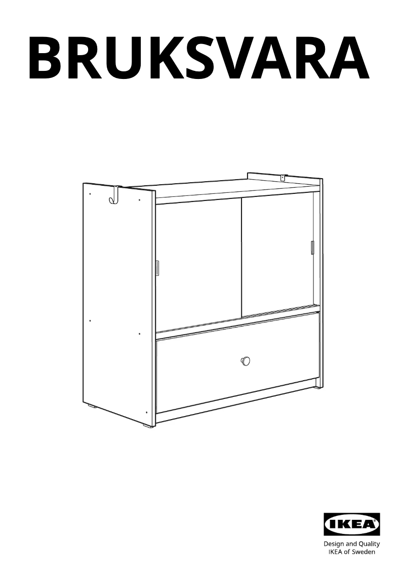 Image de la première page du manuel de l'appareil BRUKSVARA 505.758.92