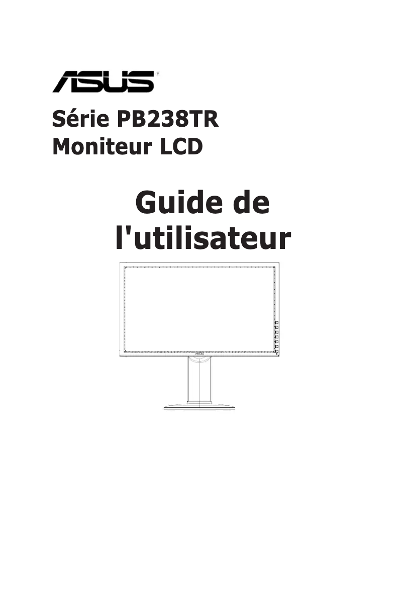 Page 1 de la notice Manuel utilisateur Asus PB238TR