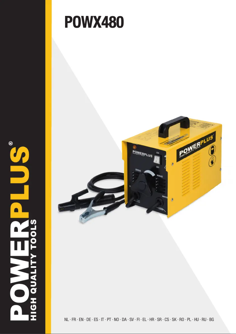 Page 1 de la notice Manuel utilisateur PowerPlus POWX480