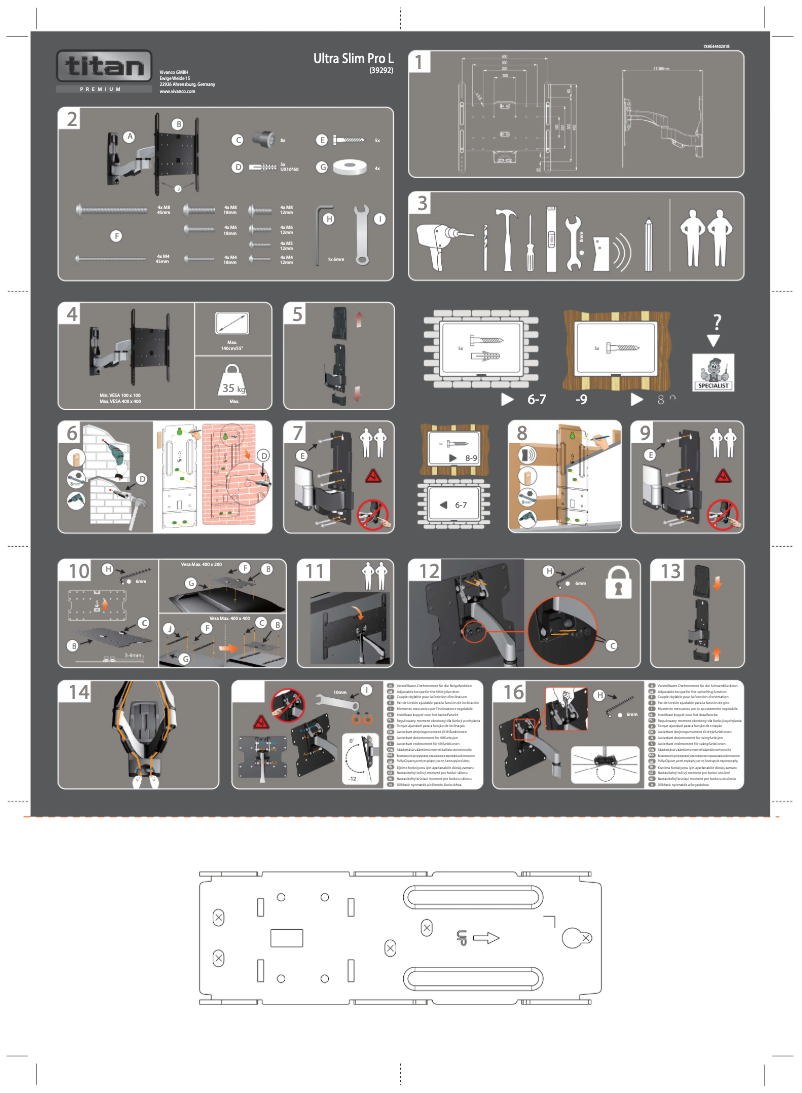 Page n°1 - Manuel utilisateur Titan Ultra Slim Pro L
