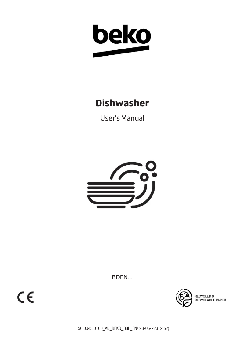 Page 1 de la notice Label énergétique Beko BDFN36641XA