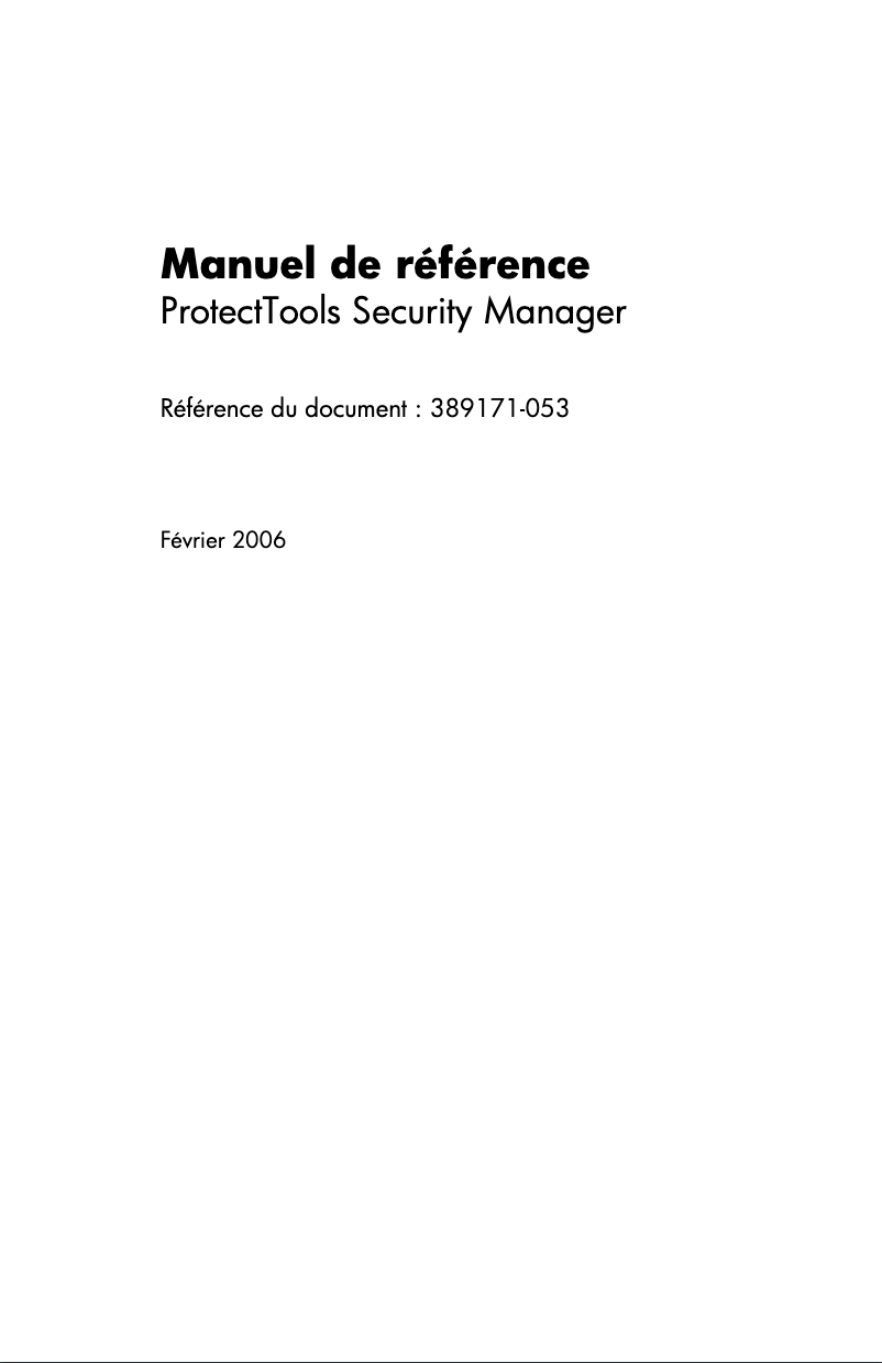 Page n°1 - Manuel utilisateur HP Compaq tc4400