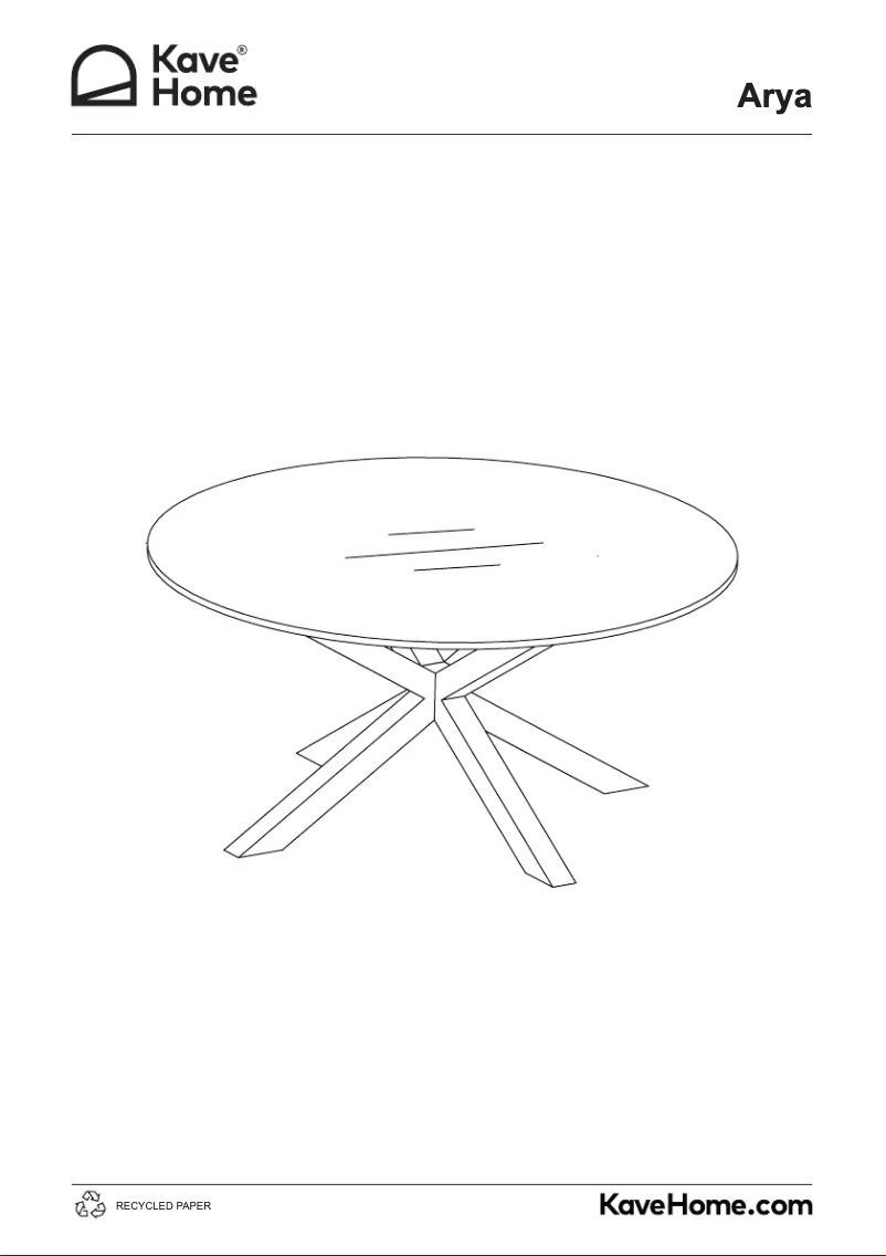 Page 1 de la notice Manuel utilisateur Kave Home Argo