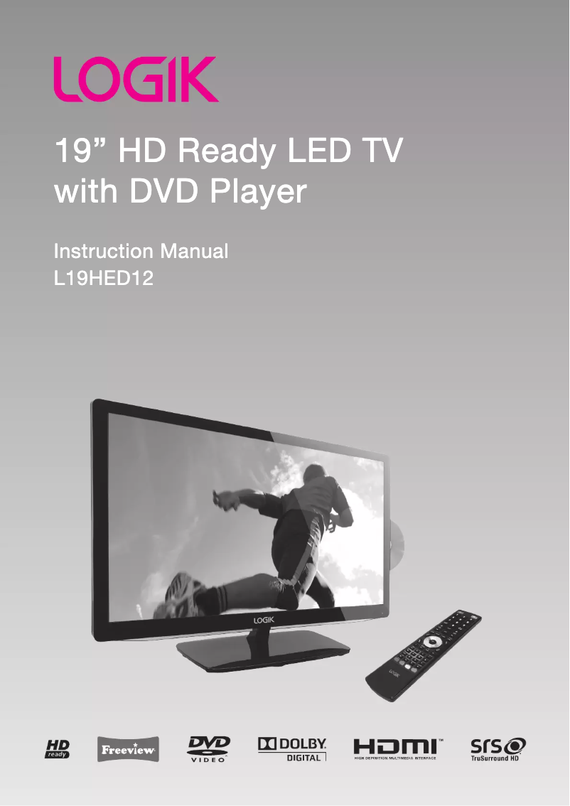 Página 1 del manual Manual de usuario Logik L19HED12