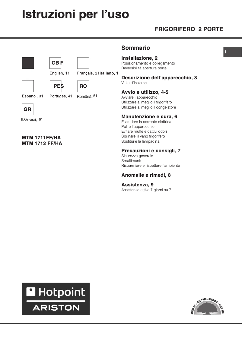 Image de la première page du manuel de l'appareil MTM 1711 FF/HA