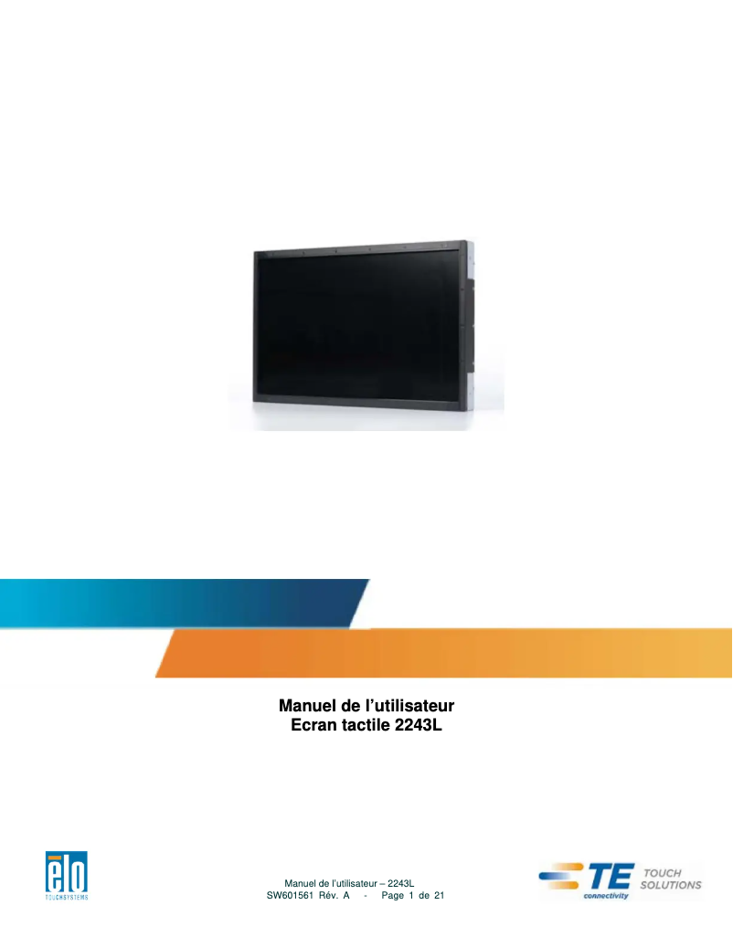 Image de la première page du manuel de l'appareil 2243L