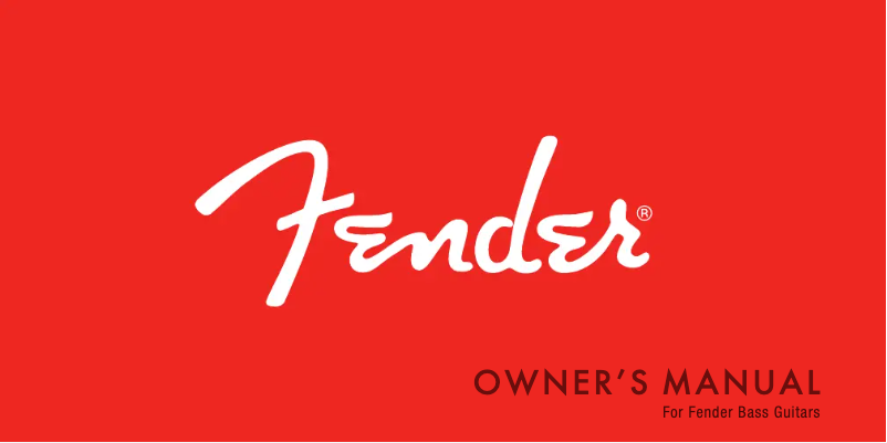 Page 1 de la notice Manuel utilisateur Fender American Vintage II 1954 Precision Bass