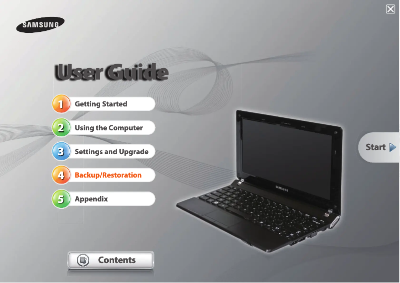 Page 1 de la notice Manuel utilisateur Samsung NP-NF210