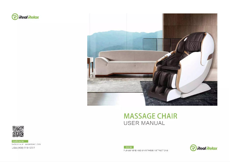Page n°1 - Manuel utilisateur Real Relax PS3100