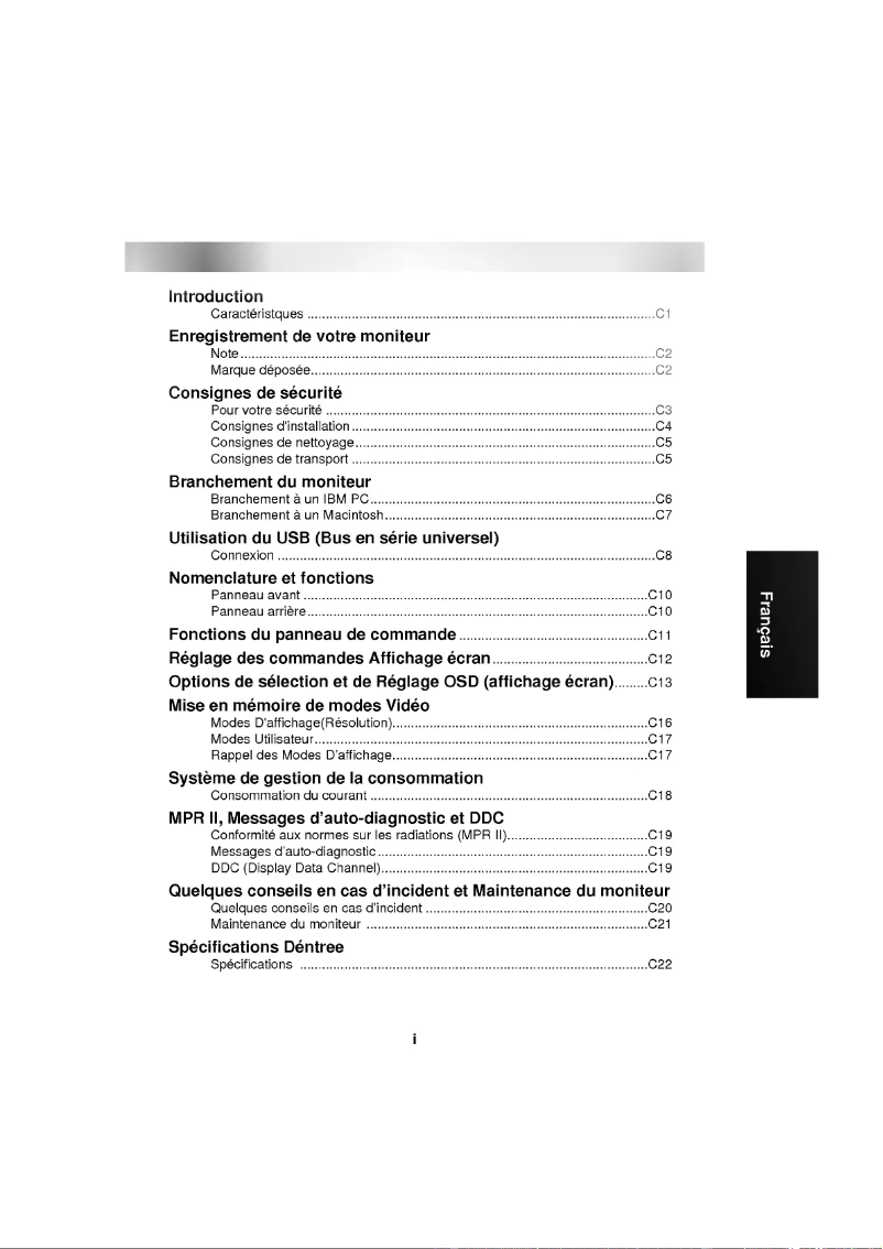 Page 1 de la notice Manuel utilisateur LG StudioWorks 880LC