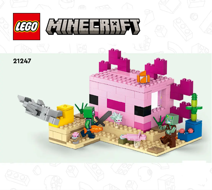 Page 1 de la notice Manuel utilisateur Lego Minecraft 21247