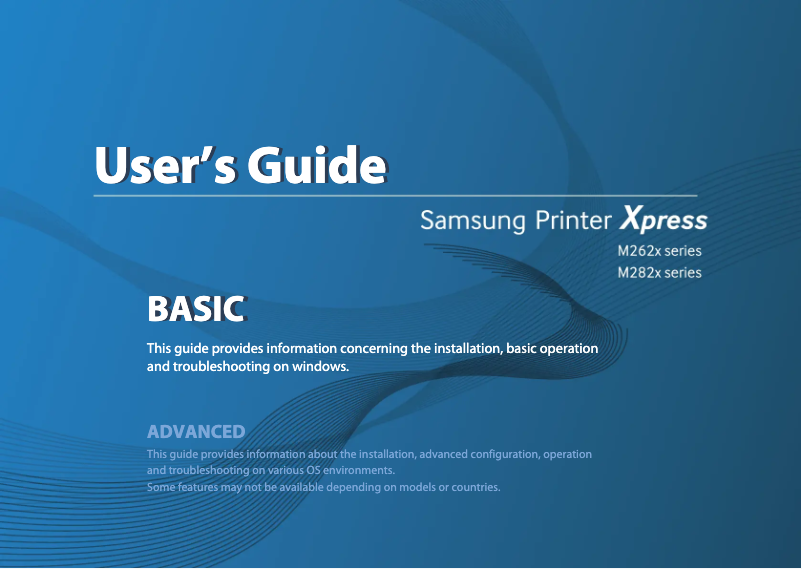 Page 1 de la notice Manuel utilisateur Samsung Xpress SL-M2620