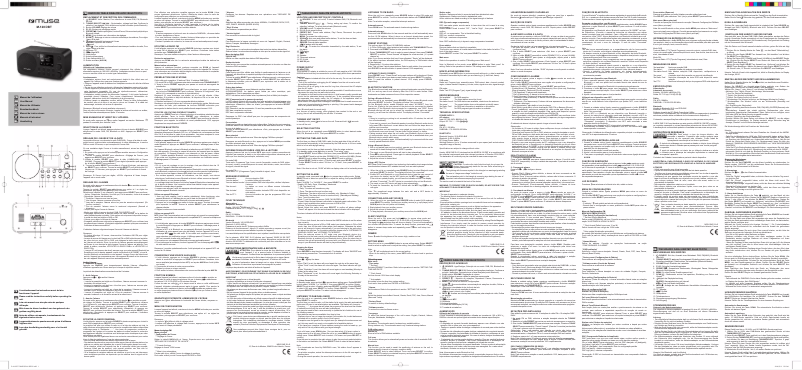 Page 1 de la notice Manuel utilisateur Muse M-128 DBT