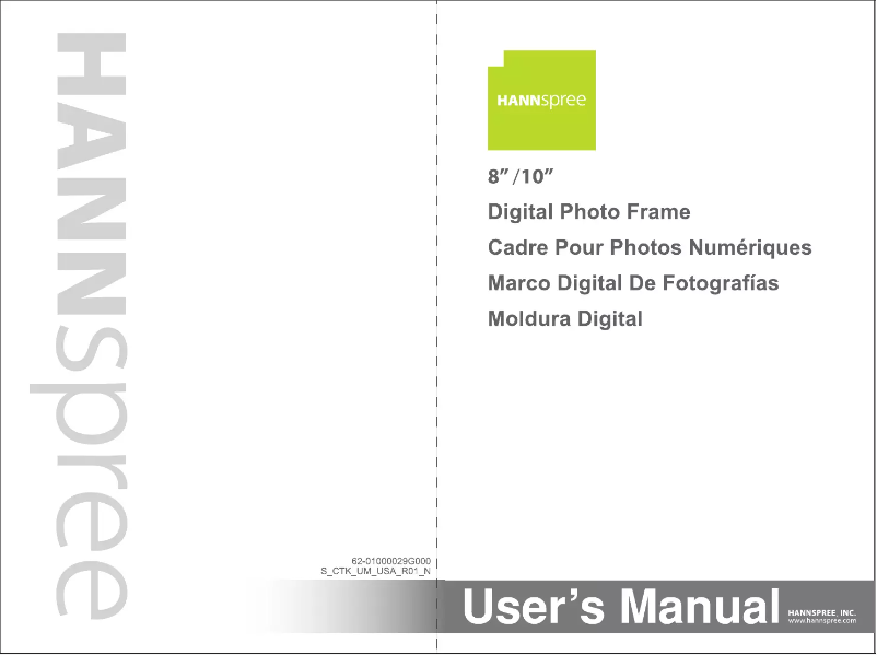 Page 1 de la notice Manuel utilisateur Hanns.G SD80ZGMN