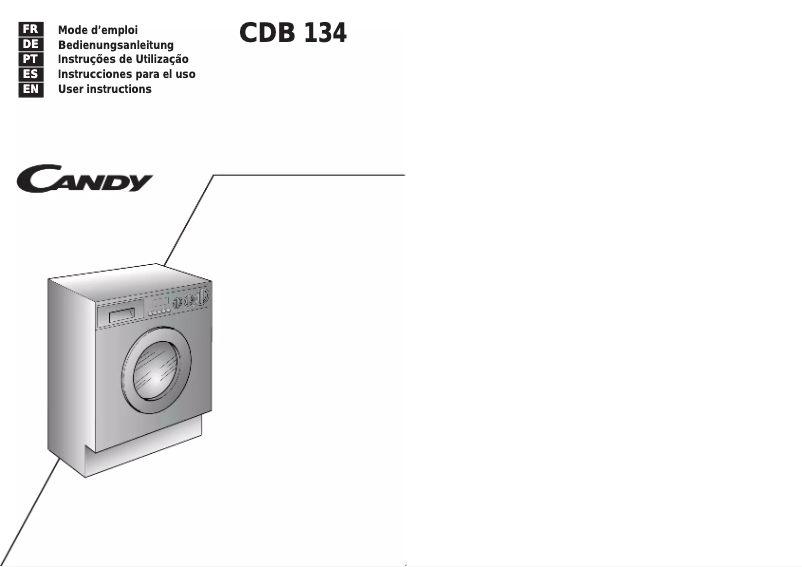 Image de la première page du manuel de l'appareil CDB 134 SY