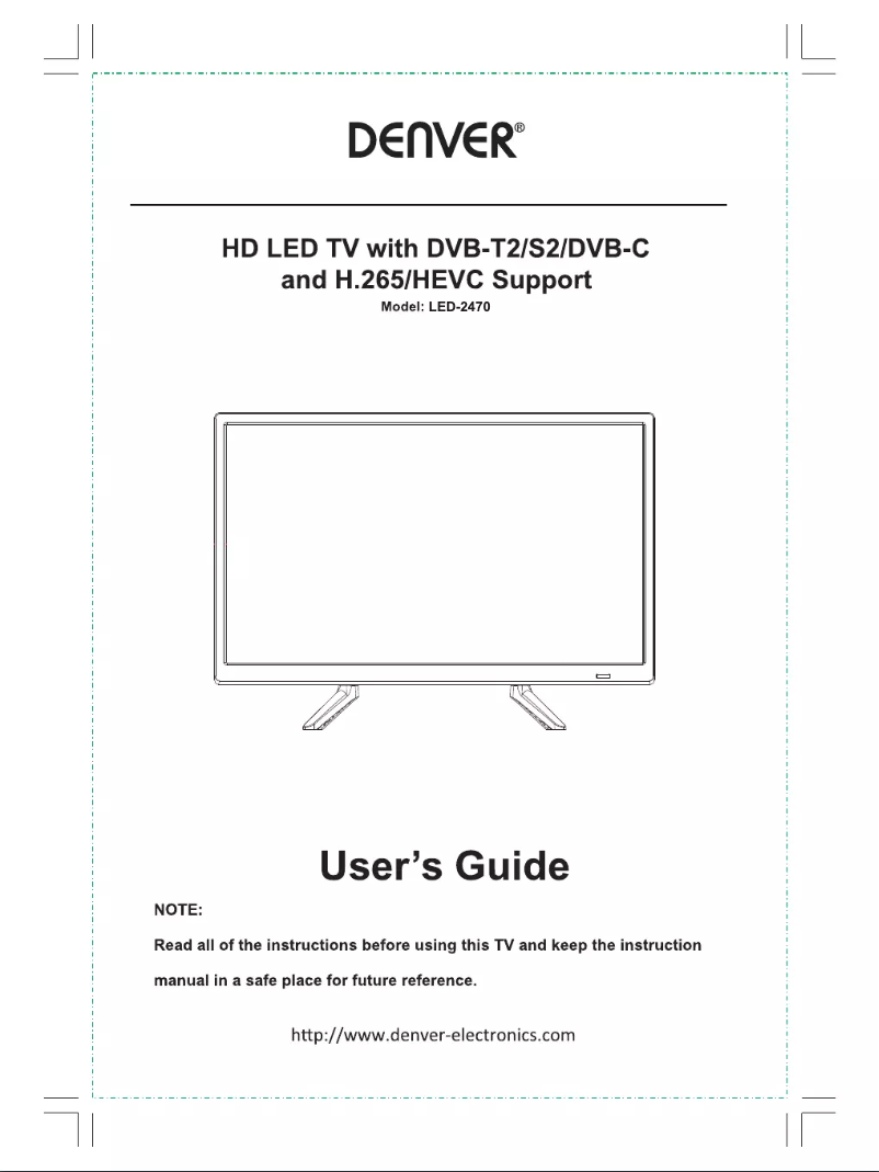 Image de la première page du manuel de l'appareil LED-2470