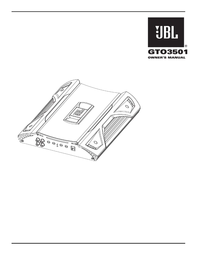 Image de la première page du manuel de l'appareil GTO 3501