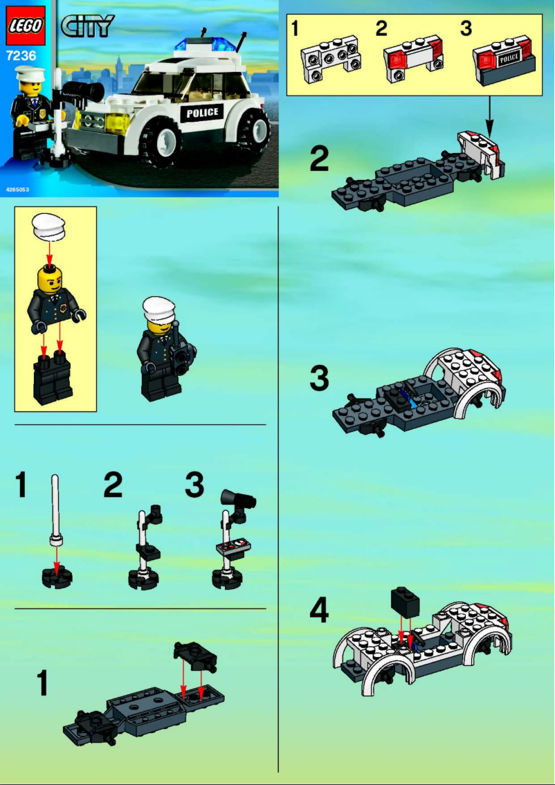 Page 1 de la notice Manuel utilisateur Lego Police Car