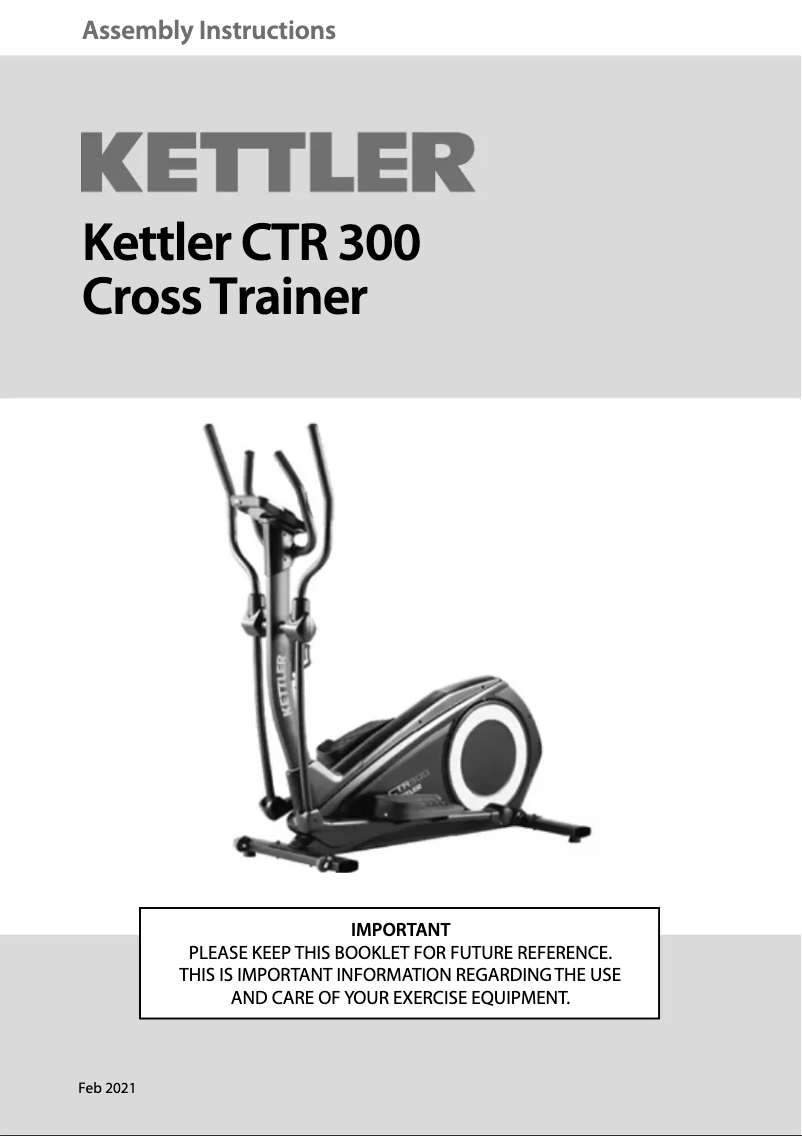 Image de la première page du manuel de l'appareil CTR 300