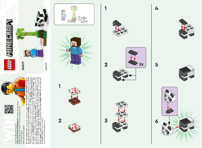Page 1 de la notice Manuel utilisateur Lego Minecraft 30672
