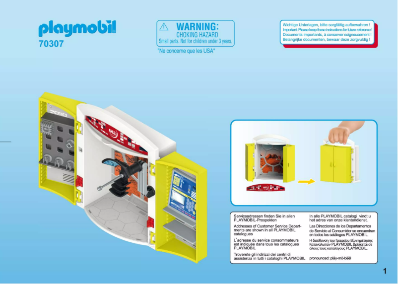 Page n°1 - Manuel utilisateur Playmobil 70307