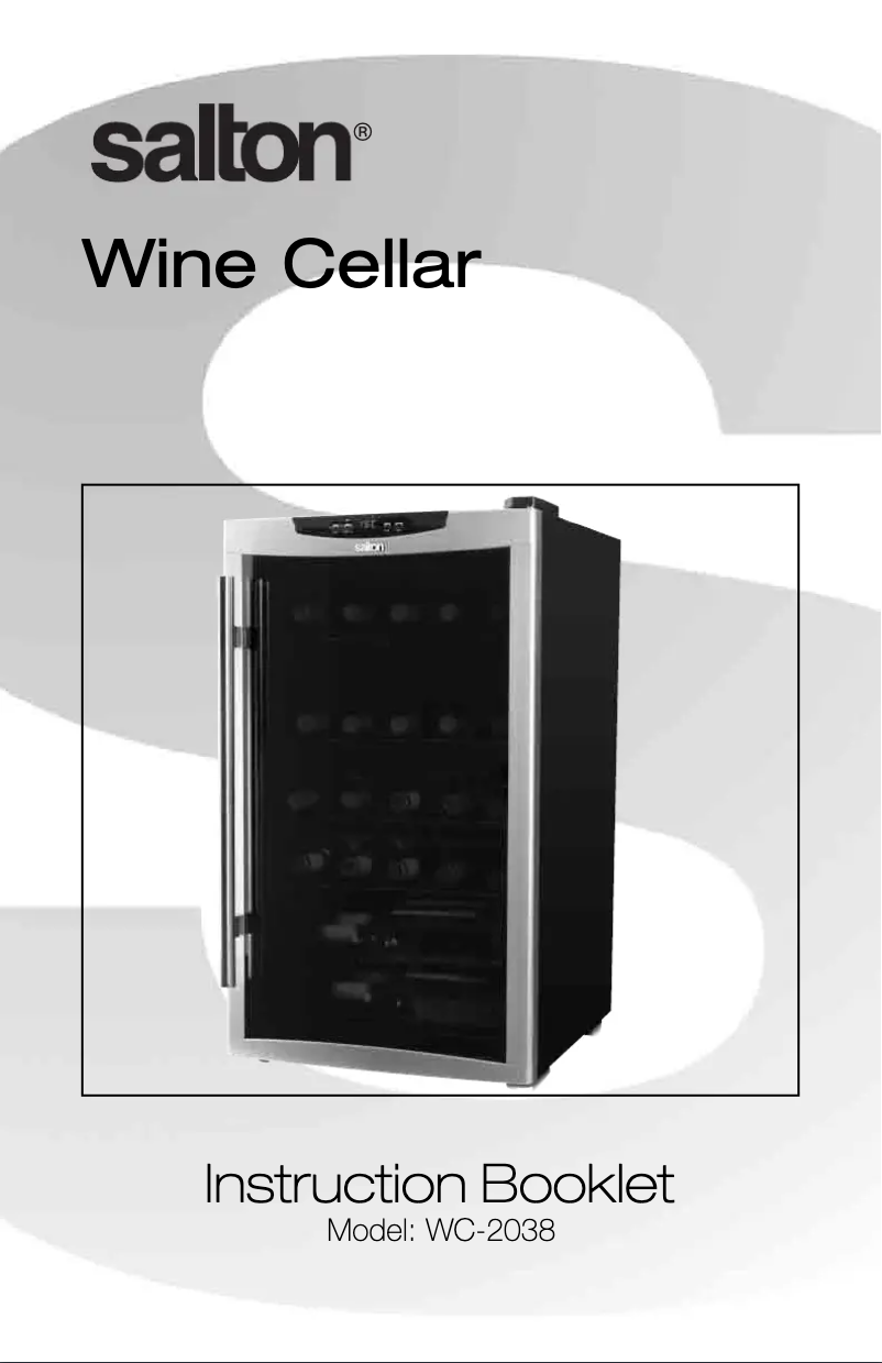 Page 1 de la notice Manuel utilisateur Salton WC-2038