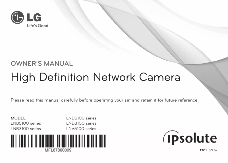 Page 1 de la notice Manuel utilisateur LG LNB5100