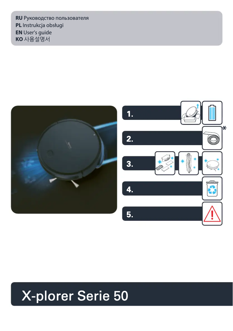 Page n°1 - Manuel utilisateur Tefal X-plorer Serie 50 RG7387