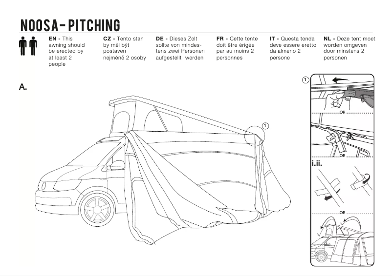 Page 1 de la notice Manuel utilisateur Vango Noosa Low