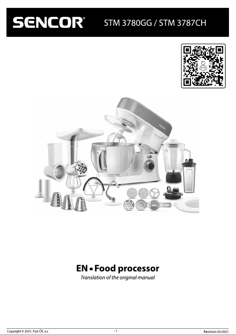 Page 1 de la notice Manuel utilisateur Sencor STM 3787CH