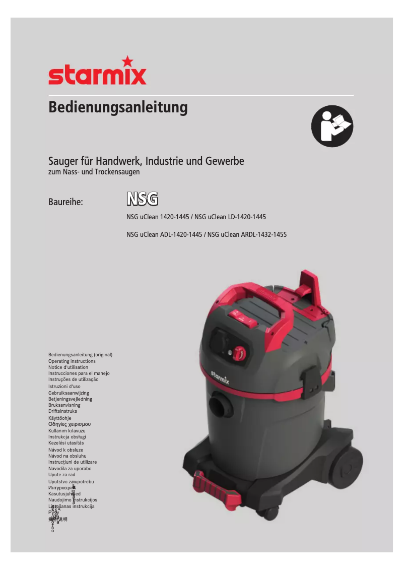 Image de la première page du manuel de l'appareil NSG uClean ADL-1445