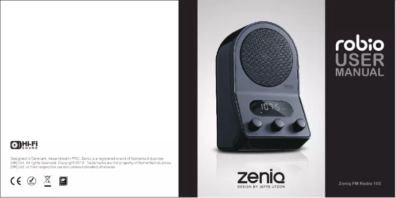 Image de la première page du manuel de l'appareil Robio