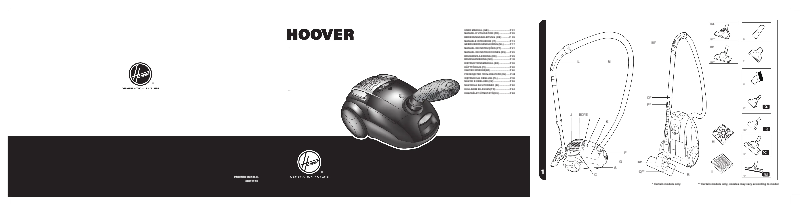 Page n°1 - Manuel utilisateur Hoover TE70_TE28011