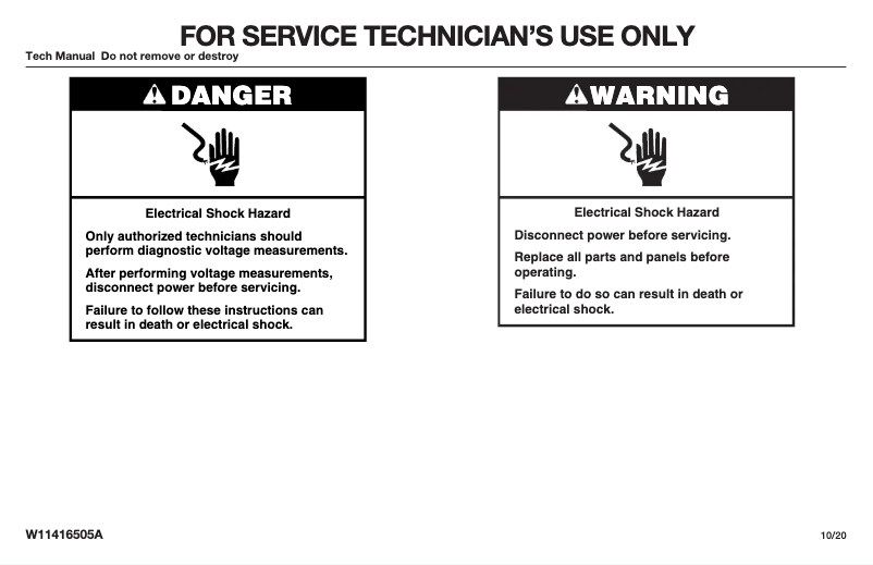 Page 1 de la notice Manuel utilisateur Whirlpool WOC54EC0HS