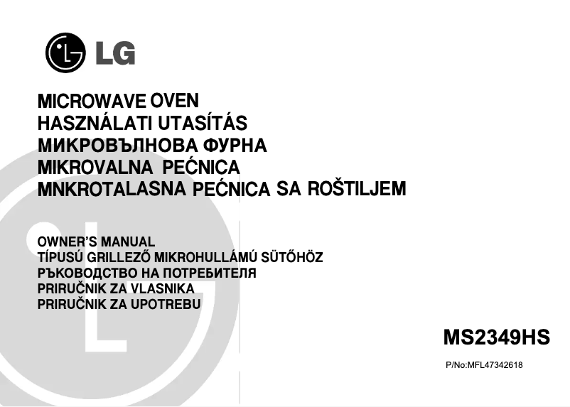 Página 1 del manual Manual de usuario LG MS2349HS