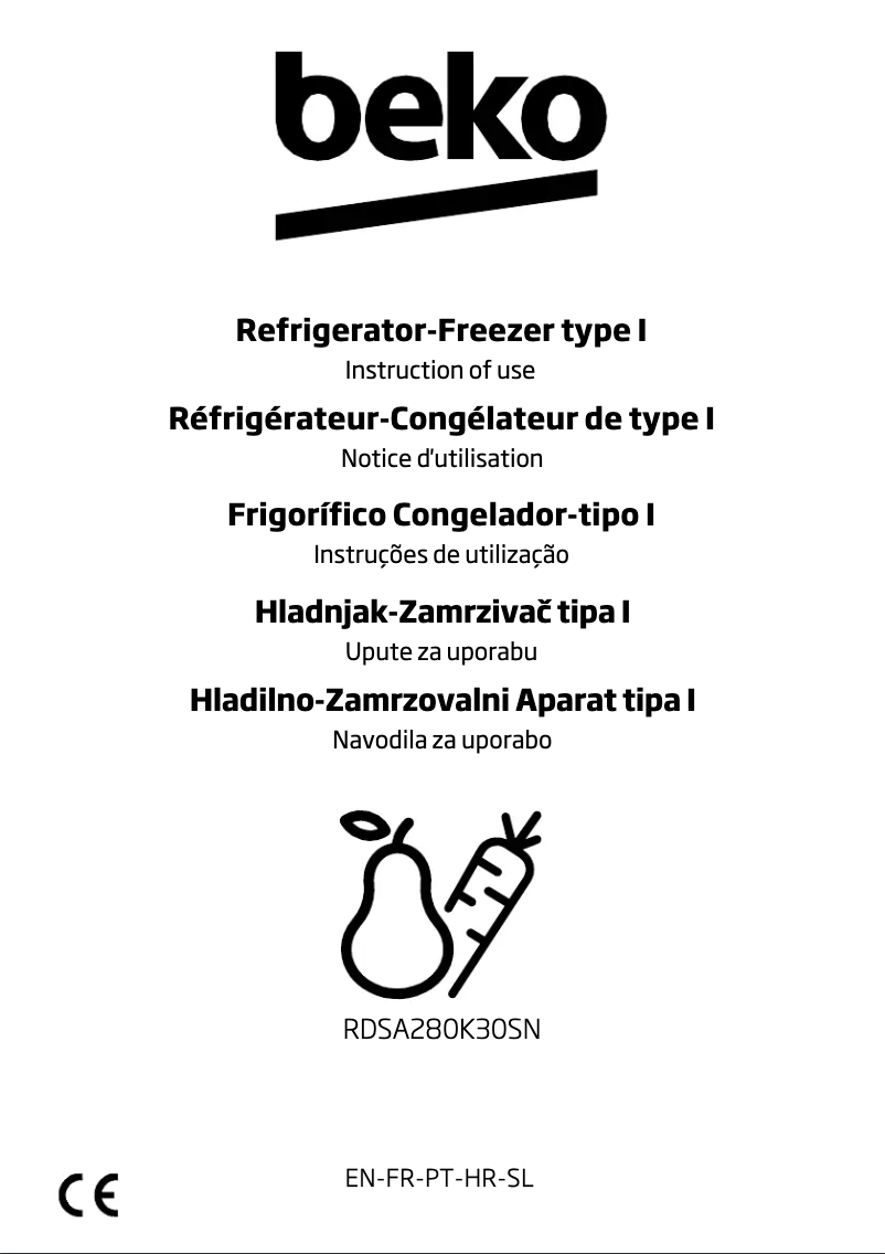 Image de la première page du manuel de l'appareil RDSA280K30SN