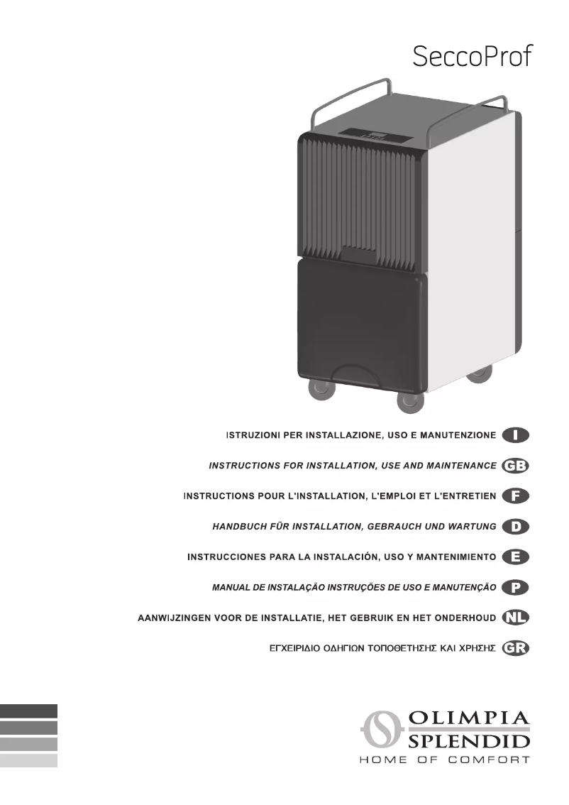 Página 1 del manual Manual de usuario Olimpia Splendid SeccoProf 28-38