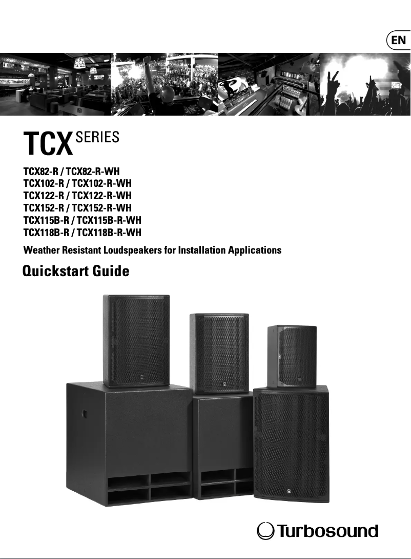 Page n°1 - Guide de démarrage rapide Turbosound TCX118B-R