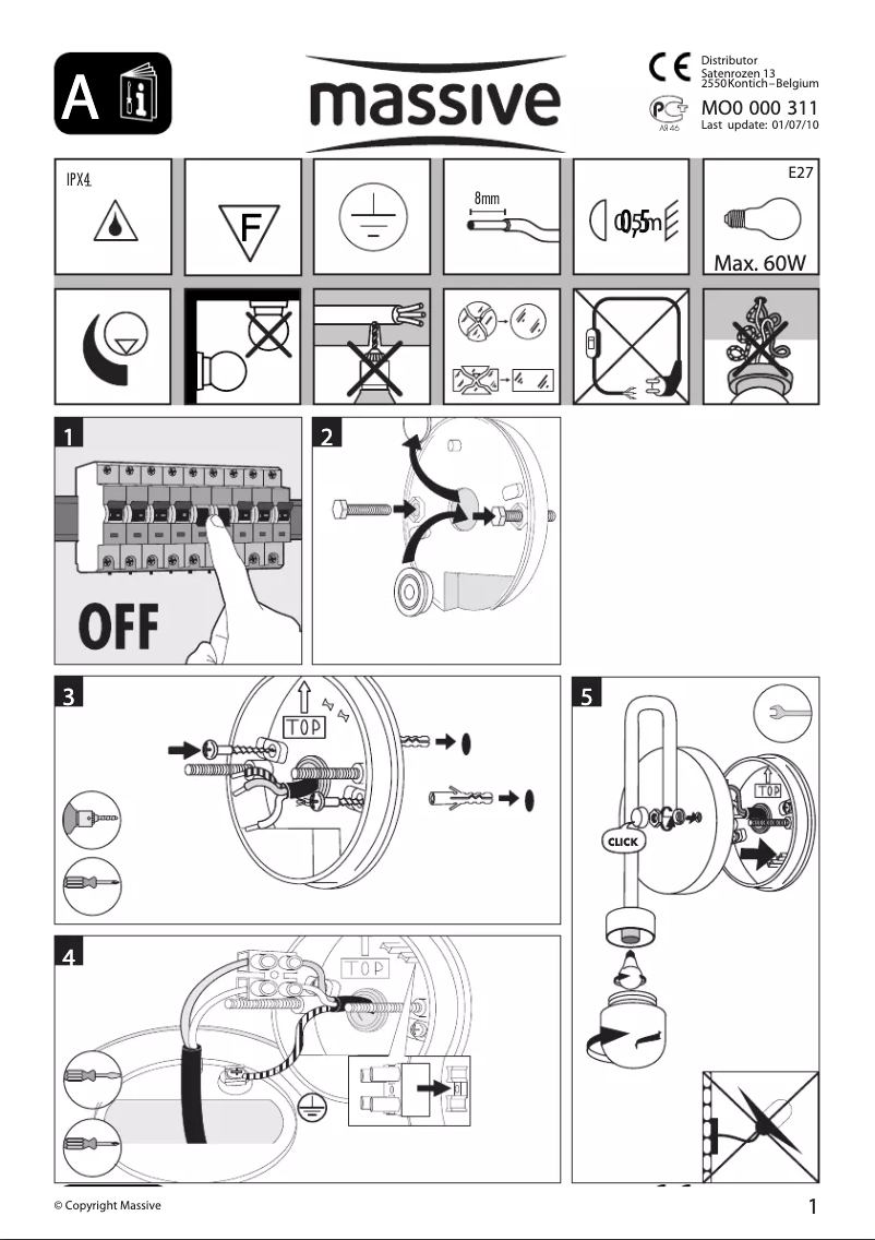 Image de la première page du manuel de l'appareil Glasgow