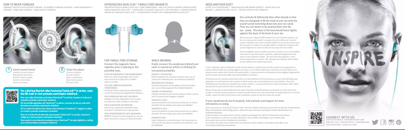 Page n°1 - Manuel utilisateur Yurbuds Inspire 300